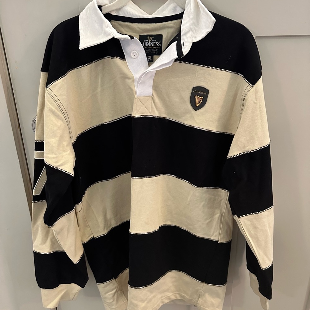 Guinness Striped Rugby Polo
